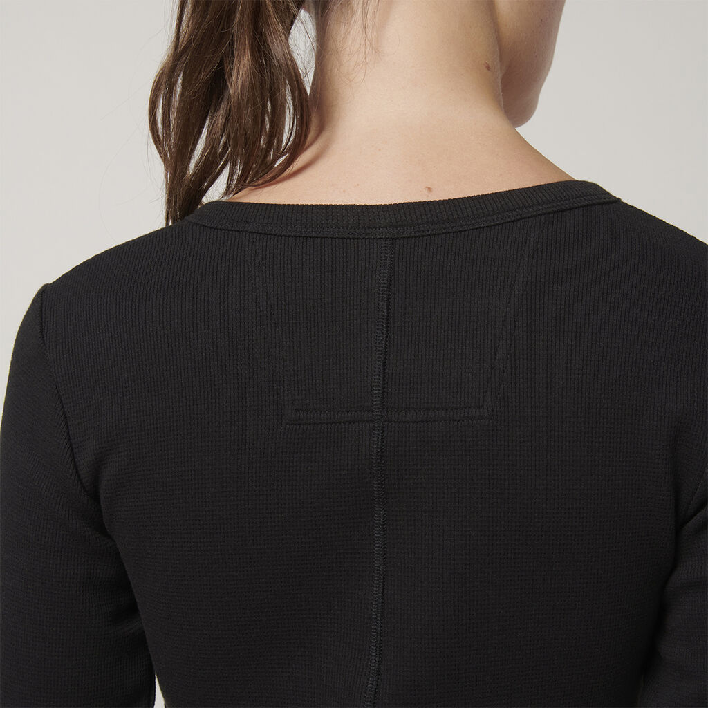 Hard Yakka Y08237 Women's Henley-Black