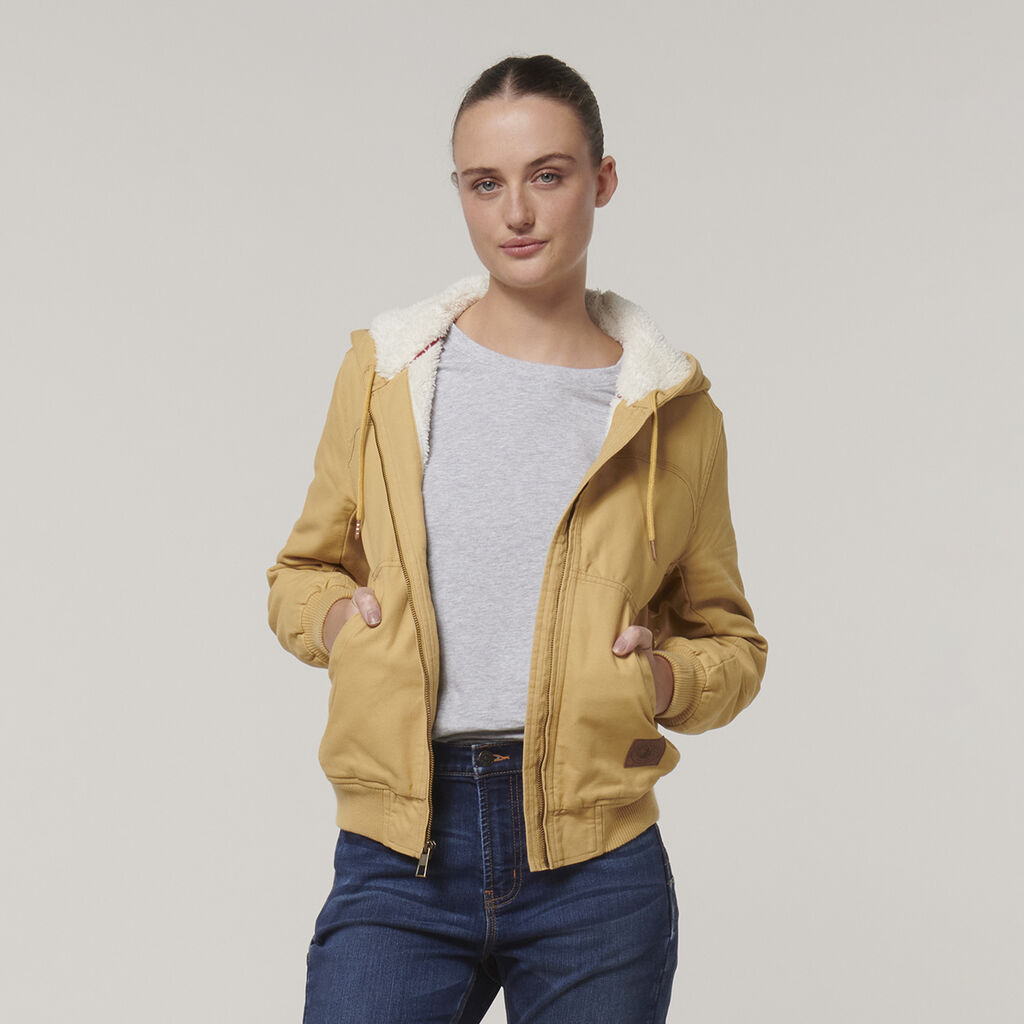 Hard Yakka Y08422 Women's Bomber Jacket-Honey