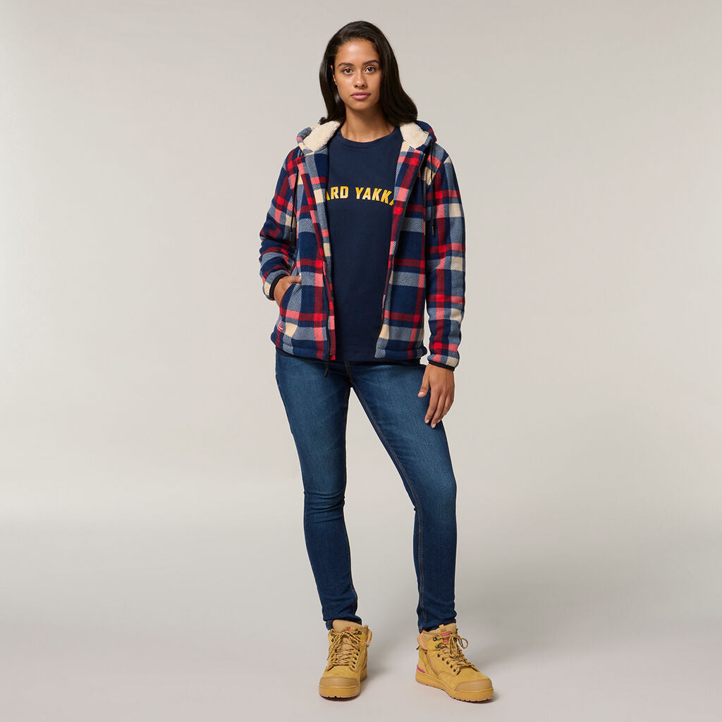 Hard Yakka Y08522 Women's Check Zoodie