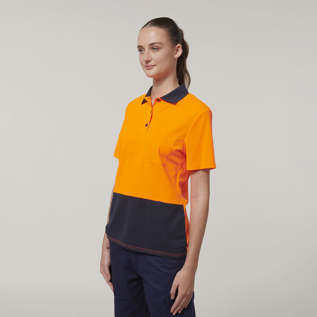 Hard Yakka Y08601 Women's Short Sleeve Hi Vis Polo