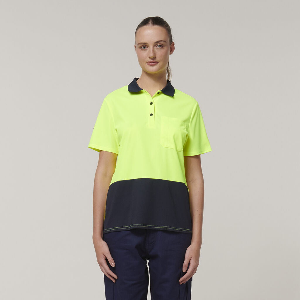 Hard Yakka Y08601 Women's Short Sleeve Hi Vis Polo