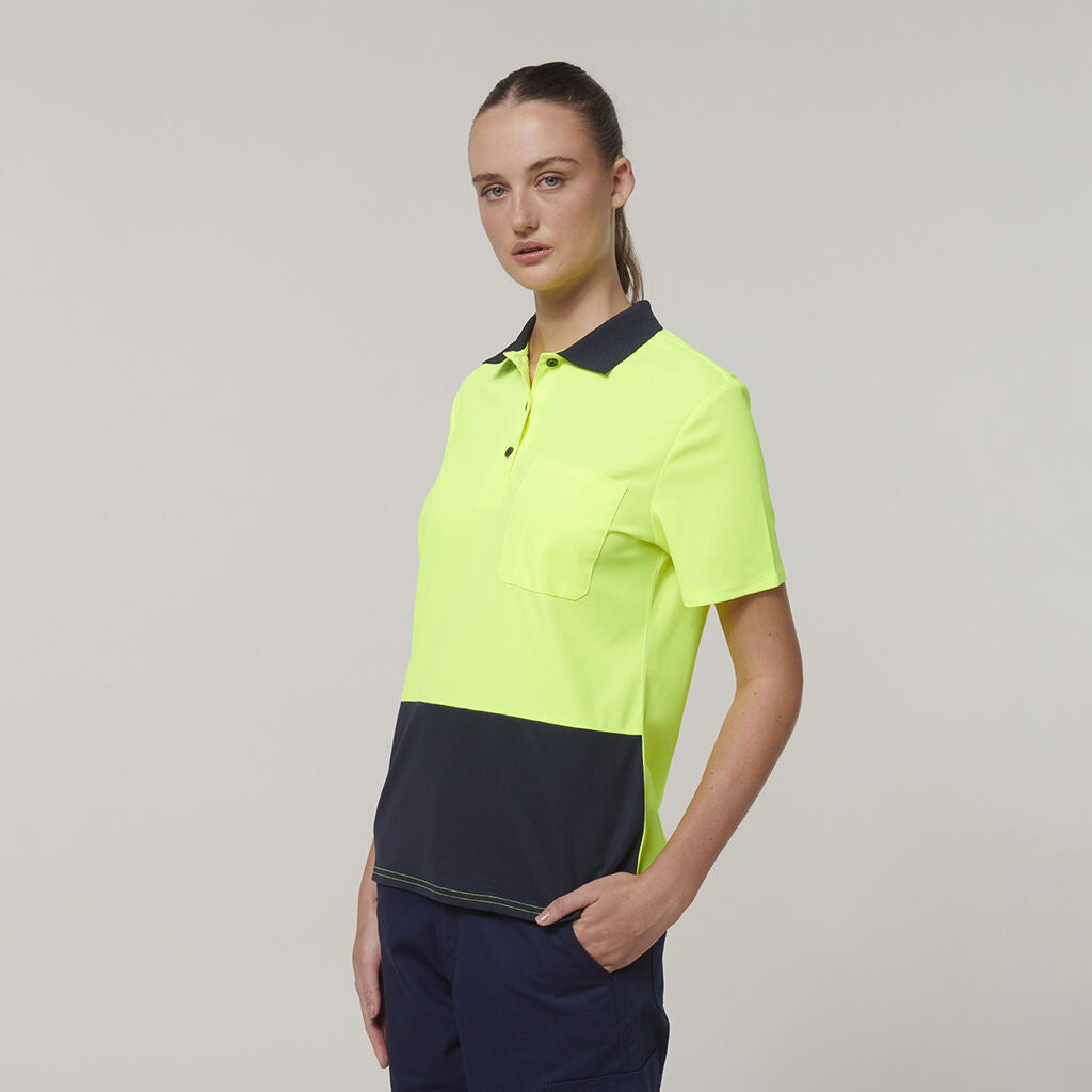 Hard Yakka Y08601 Women's Short Sleeve Hi Vis Polo