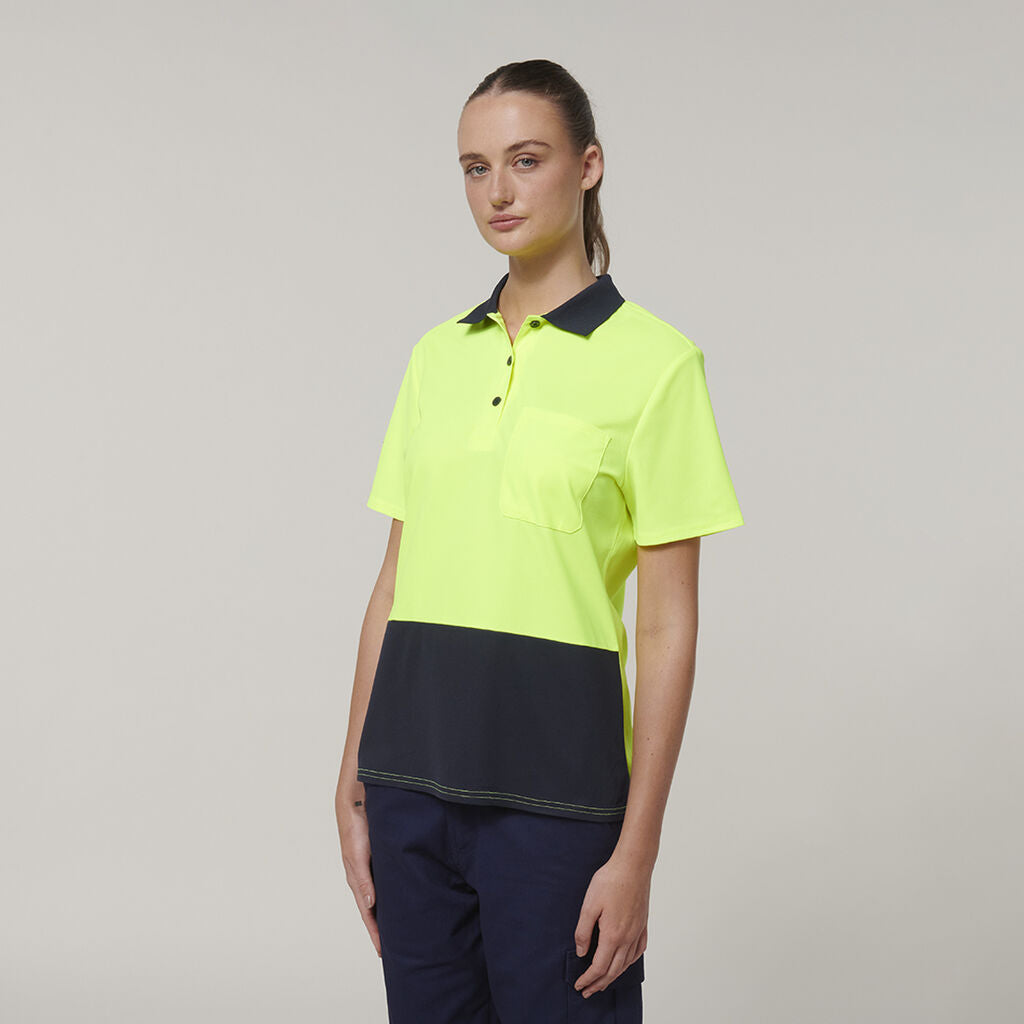 Hard Yakka Y08601 Women's Short Sleeve Hi Vis Polo