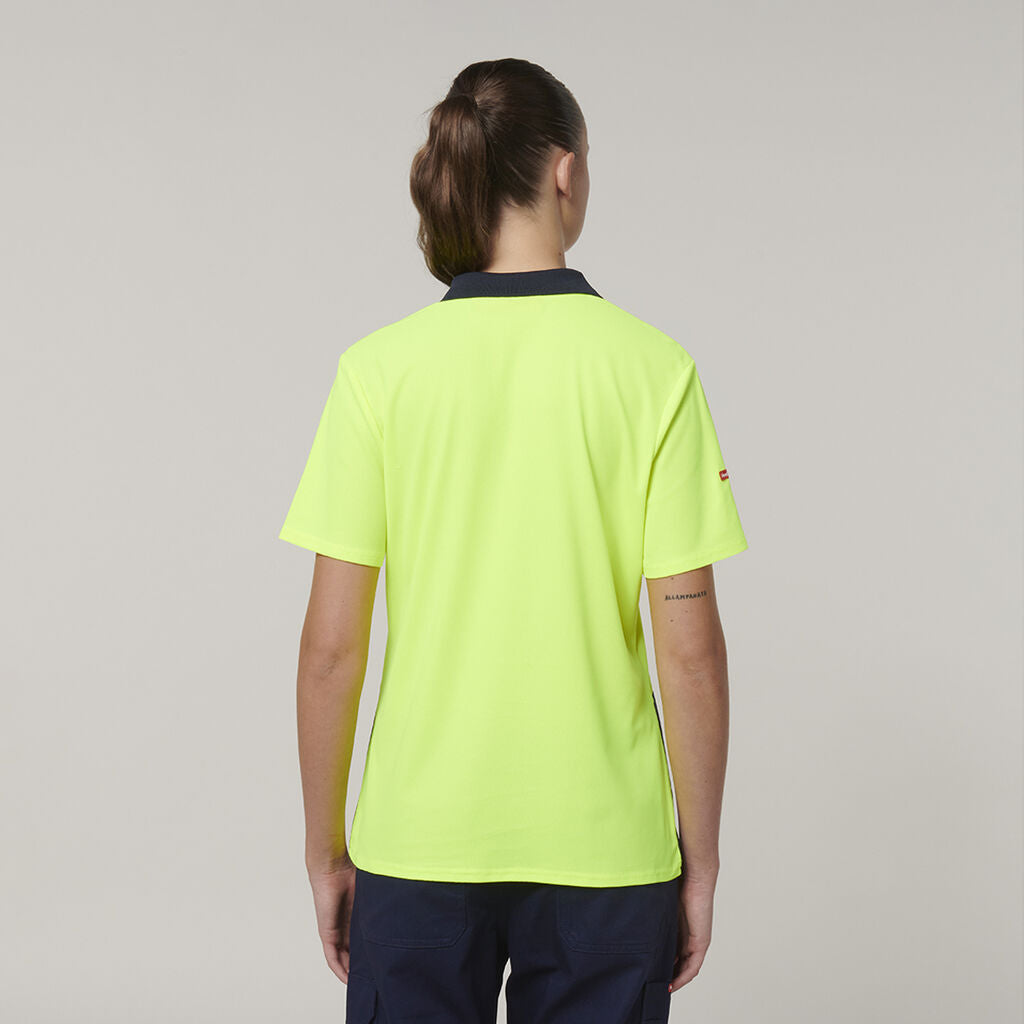 Hard Yakka Y08601 Women's Short Sleeve Hi Vis Polo