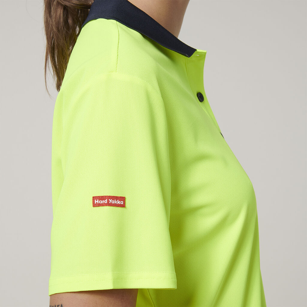 Hard Yakka Y08601 Women's Short Sleeve Hi Vis Polo