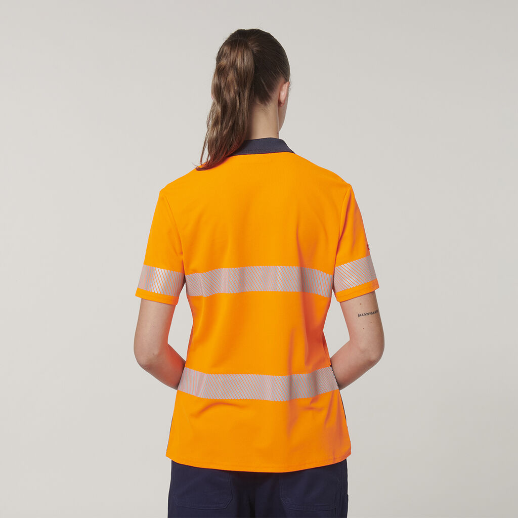 Hard Yakka Y08602 Women's Short Sleeve Hi Vis Taped Polo