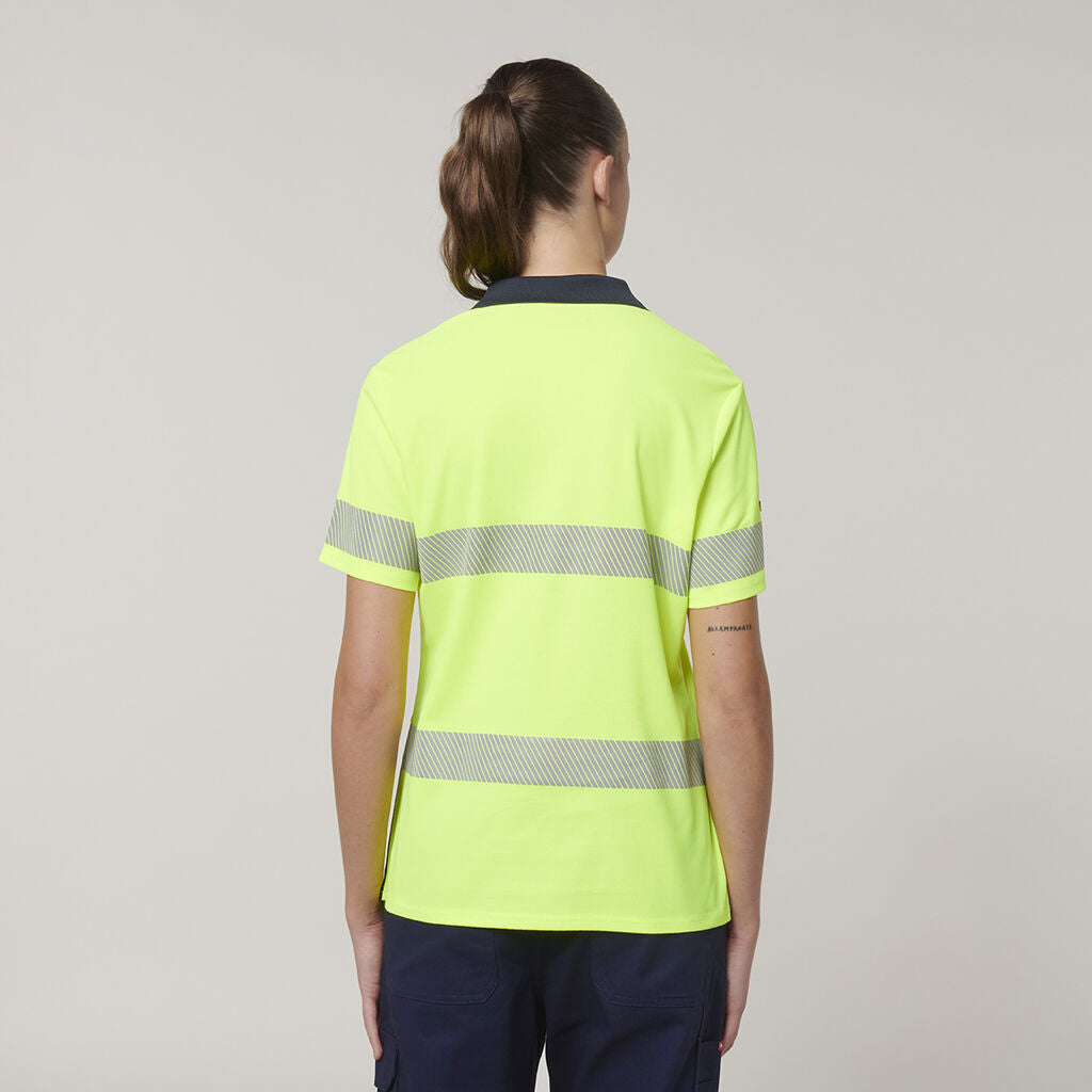 Hard Yakka Y08602 Women's Short Sleeve Hi Vis Taped Polo