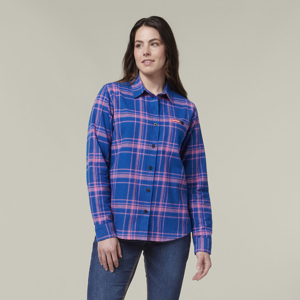 Hard Yakka Y08744 Women's Check Flannie