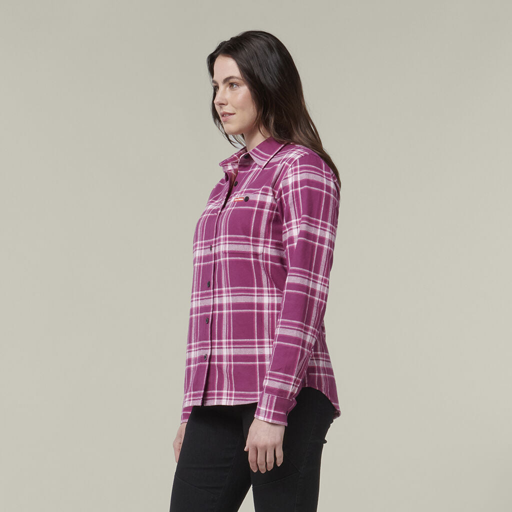 Hard Yakka Y08744 Women's Check Flannie