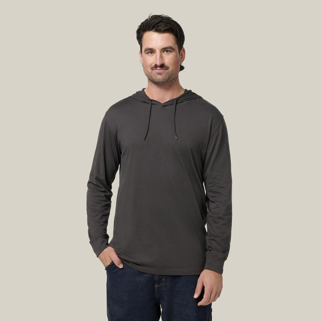 Hard Yakka Y11244 Heritage Long Sleeve Tee With Hood