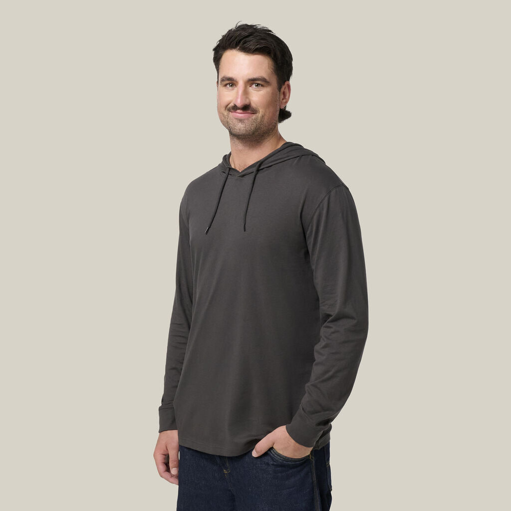 Hard Yakka Y11244 Heritage Long Sleeve Tee With Hood
