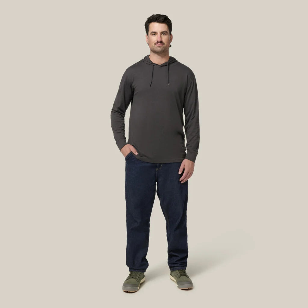 Hard Yakka Y11244 Heritage Long Sleeve Tee With Hood