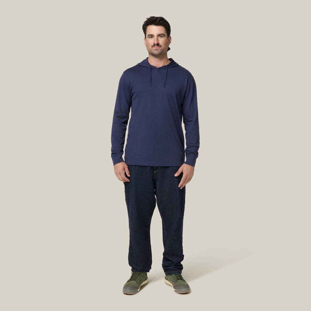 Hard Yakka Y11244 Heritage Long Sleeve Tee With Hood