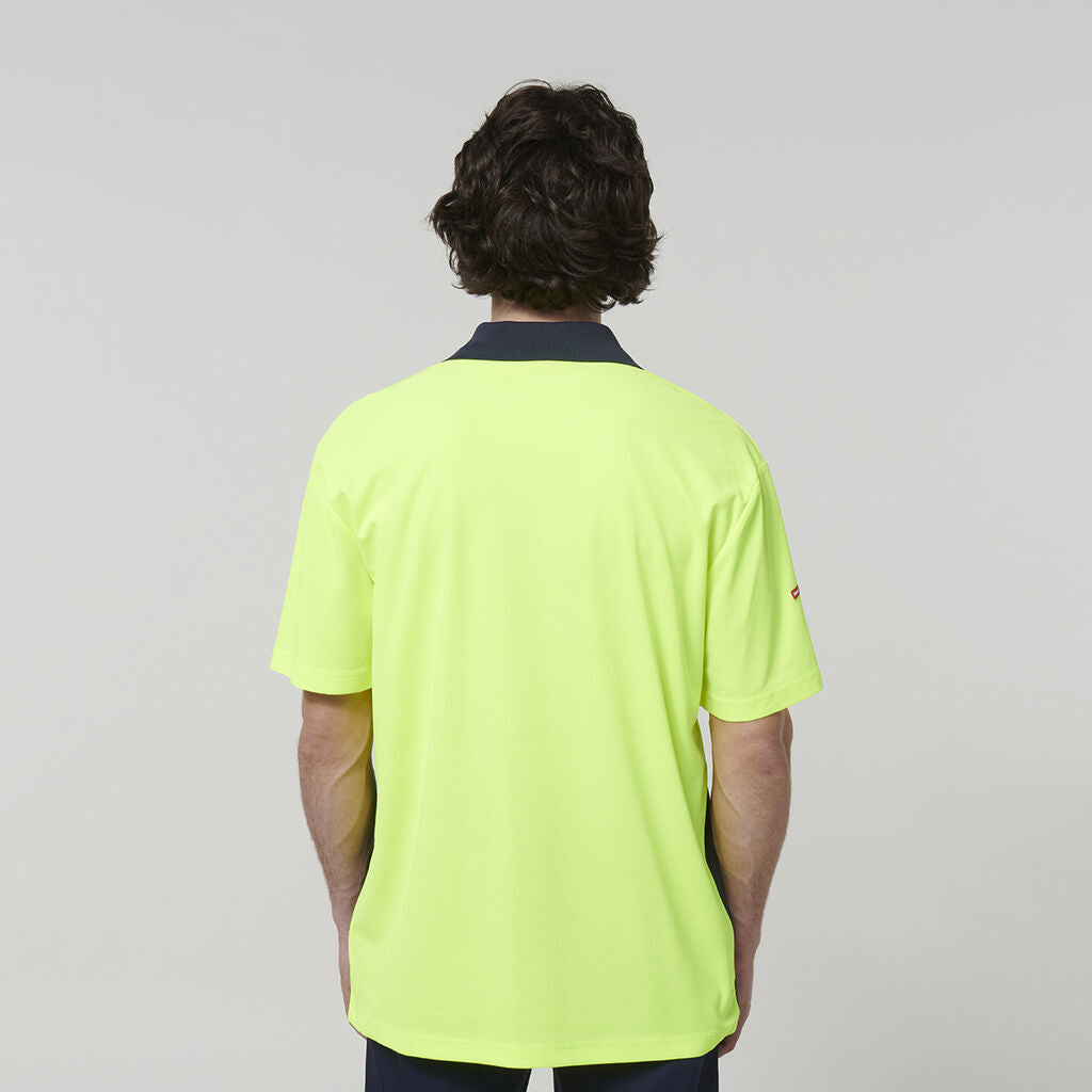 Hard Yakka Y19616 Men's Short Sleeve Hi Vis Polo