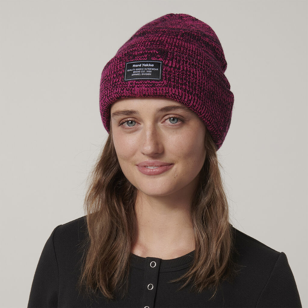 Hard Yakka Y22301 2tone Twist Marle Beanie