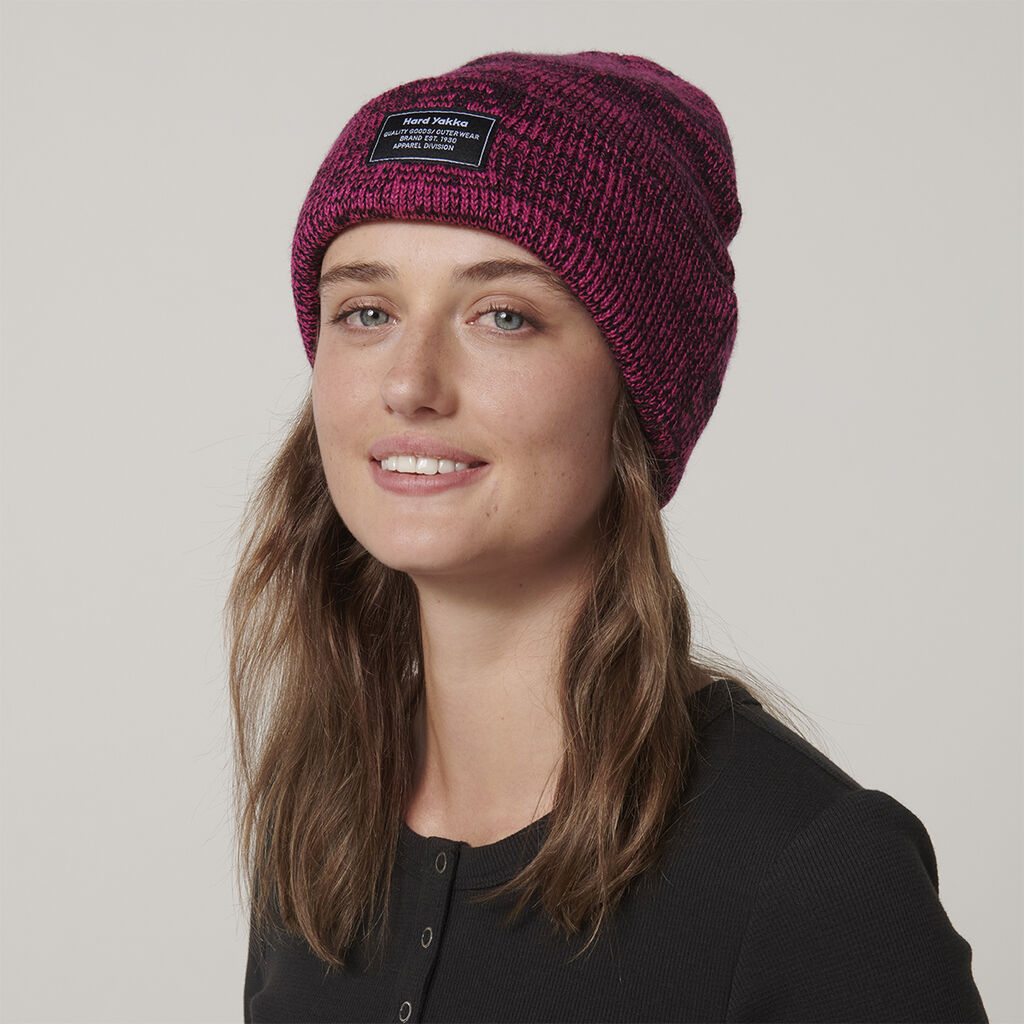 Hard Yakka Y22301 2tone Twist Marle Beanie