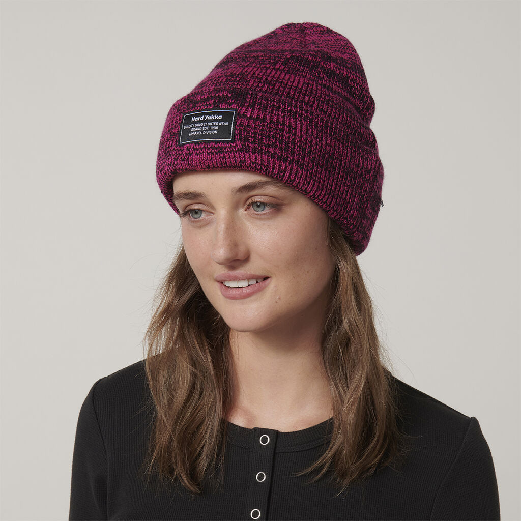 Hard Yakka Y22301 2tone Twist Marle Beanie