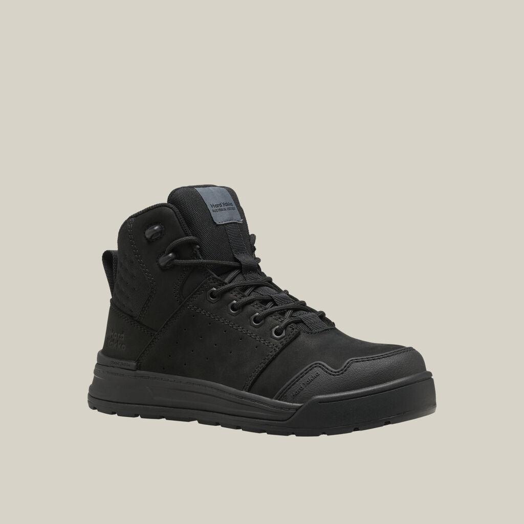 Hard Yakka  Y60148 Women's Evolution Lace Up & Side Zip 5" Steel Toe Safety Boot - Black