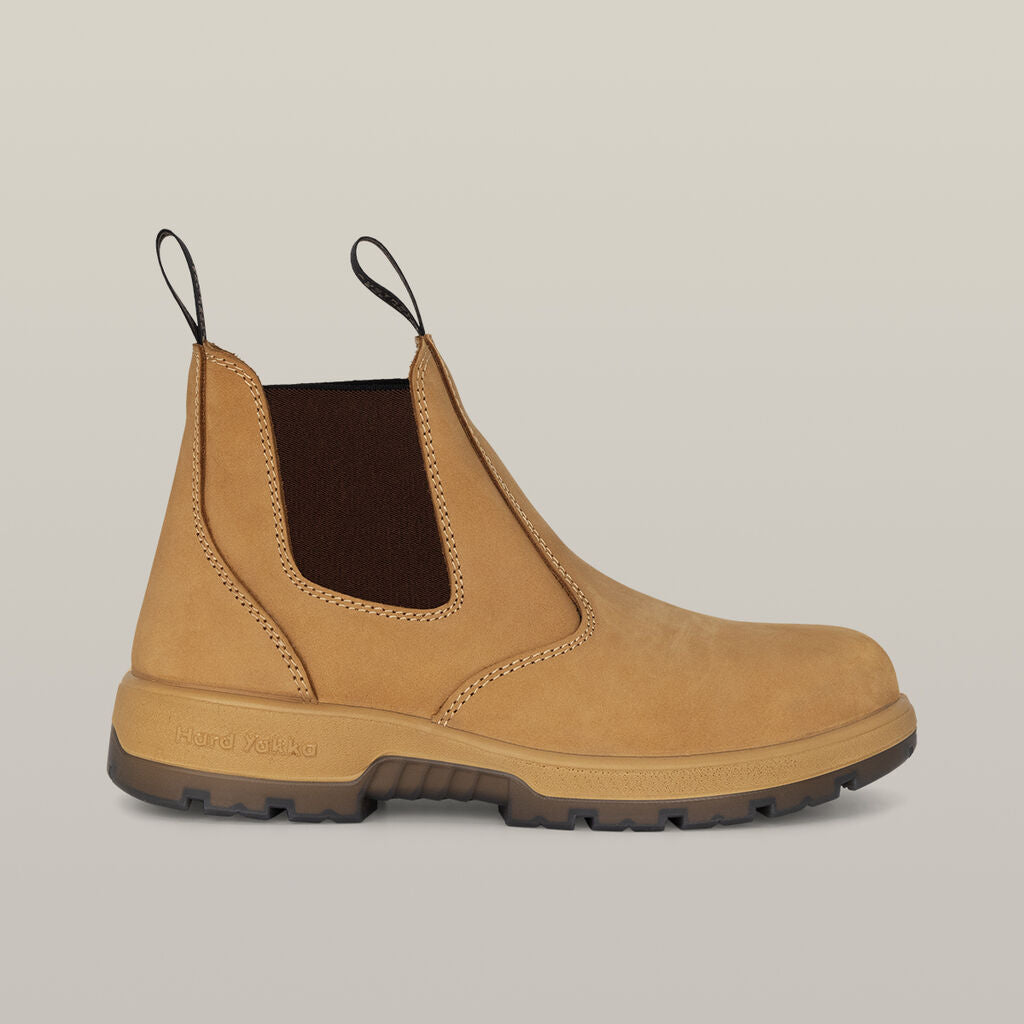 Hard Yakka Y60174 Outback Gusset PR Wheat Safety Boots