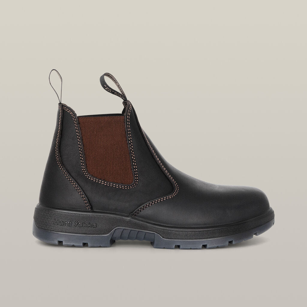 Hard Yakka Y60177 Outback Gusset PR Brown Safety Boots