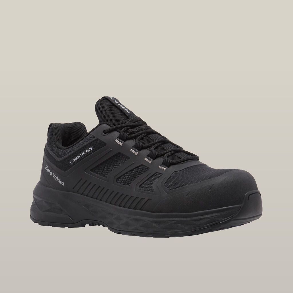 Hard Yakka Y60364 X Range Low Composite Toe Safety Shoe-Black