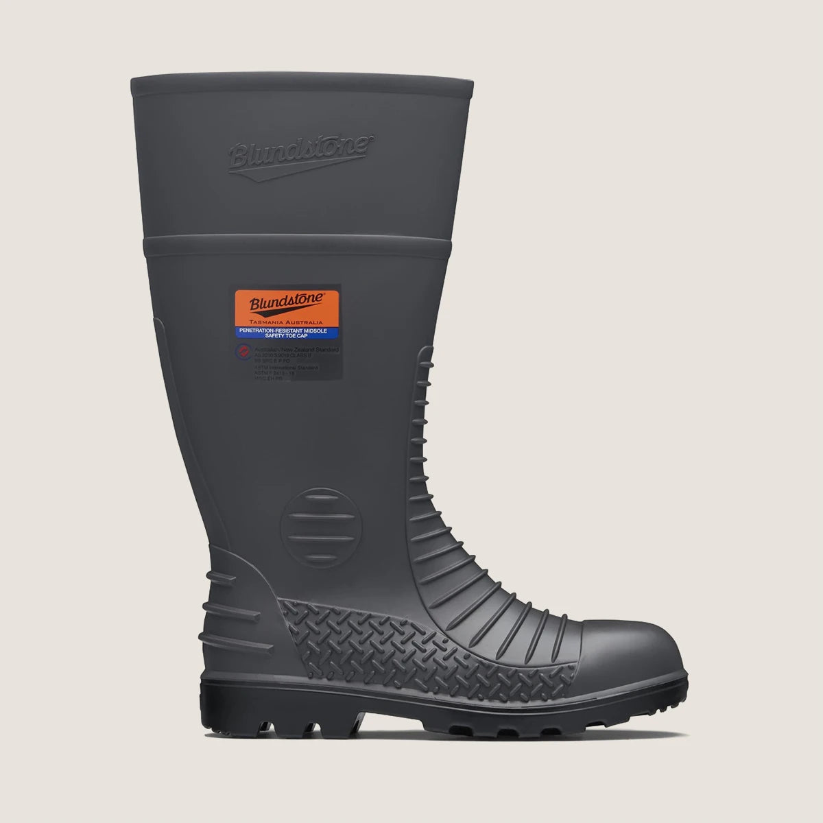 Blundstone 024 Waterproof Pr Safety Gumboot-Grey
