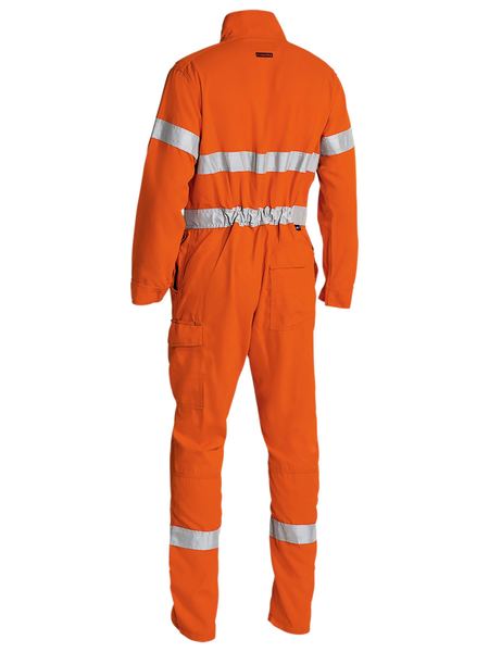 Bisley BC8185T Tencate Tecasafe® Plus 580 Taped Hi-vis Lightweight Engineered Fr Non Vented Coverall-Orange