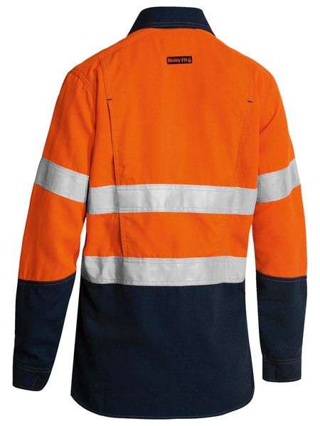 Bisley BL8082T Women's Tencate Tecasafe® Plus 700 Taped Two Tone Hi-vis Fr Vented L/s Shirt