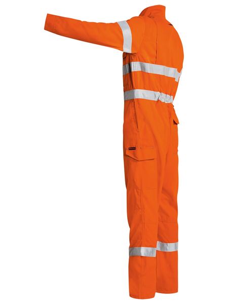 Bisley BC8085T Tencate Tecasafe® Plus 700 Taped Hi-vis Engineered Fr Vented Coverall-Orange