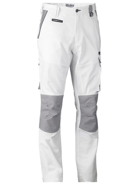 Bisley BPC6422 Painters White Contrast Cargo Pants