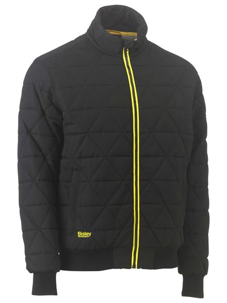 Bisley BJ6976 Quilted Bomber Jacket-Black