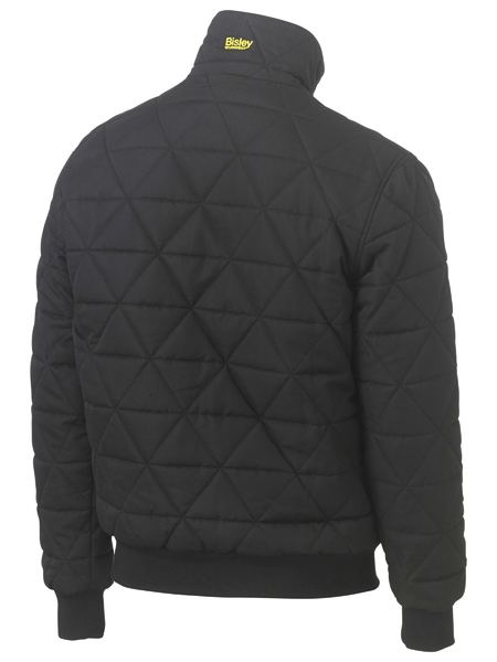 Bisley BJ6976 Quilted Bomber Jacket-Black