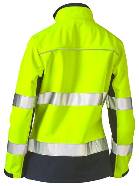 Bisley BJL6059T Women's Taped Two Tone Hi-vis Soft Shell Jacket