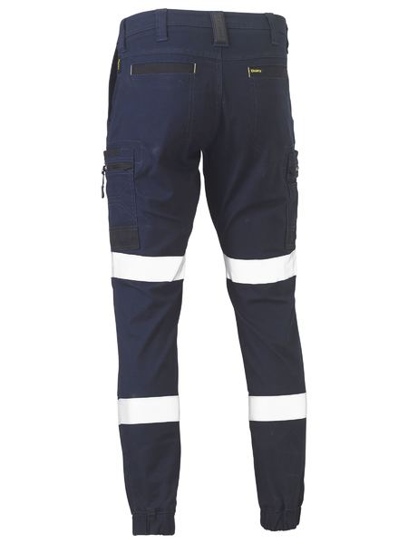 Bisley BPC6334T  Flx And Move™ Taped Stretch Cargo Cuffed Pants- Navy