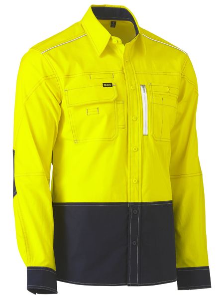 Bisley BS6177 Flx &Amp; Move™ Two Tone Hi Vis Utility Shirt