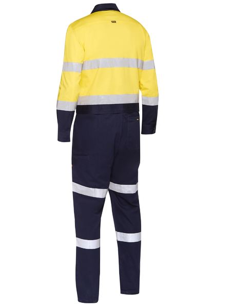 Bisley BC6066T Taped Hi-vis Work Coverall With Waist Zip Opening