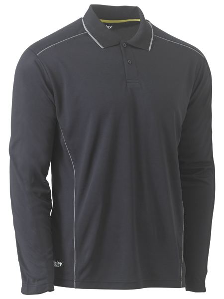 Bisley BK6425 Cool Mesh L/s Polo With Reflective Piping