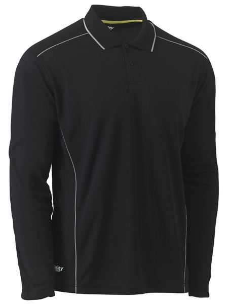 Bisley BK6425 Cool Mesh L/s Polo With Reflective Piping