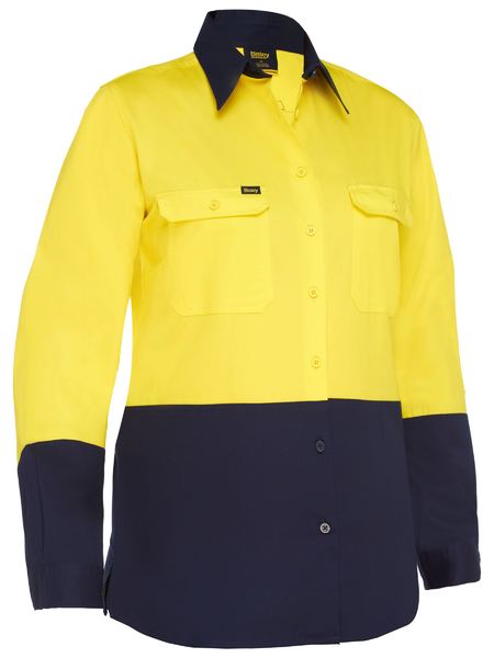 Bisley BL6895 Women's Cool Lightweight Hi-vis Drill Shirt