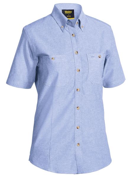 Women's Short Sleeve Chambray Shirt BL1407