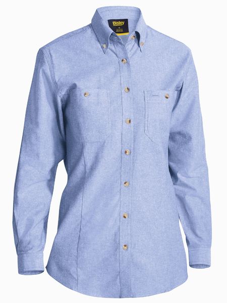 Bisley BL6407 Ladies L/S Chambray Shirt