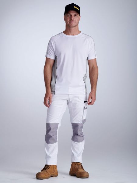 Bisley BPC6422 Painters White Contrast Cargo Pants