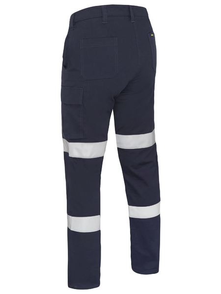 Bisley BPLC6008T Women’s Taped Stretch Cotton Drill Cargo Pants-Navy