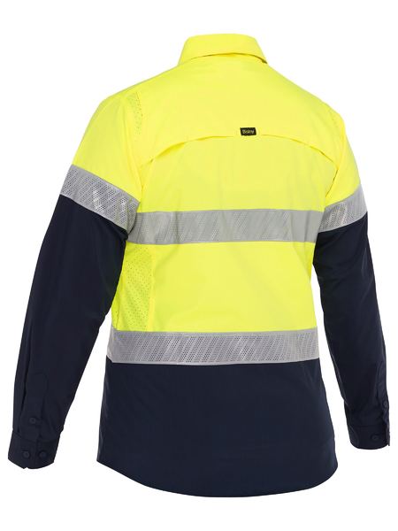 Bisley BL6491T Women's X Airflow™ Hi-Vis Taped Stretch Ripstop Shirt