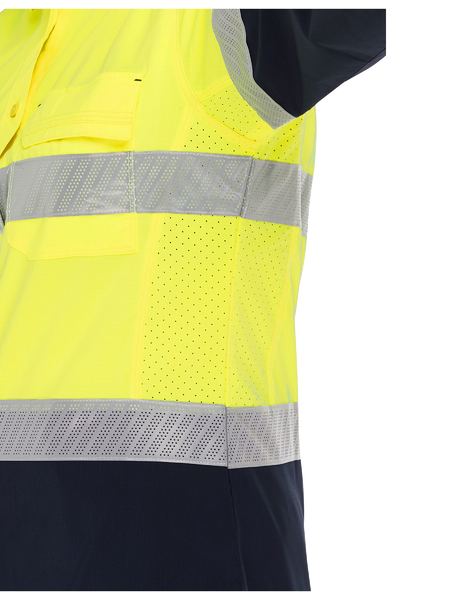 Bisley BL6491T Women's X Airflow™ Hi-Vis Taped Stretch Ripstop Shirt