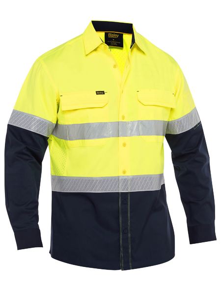 Bisley BS6491T X Airflow™ Hi Vis Taped Stretch Ripstop Shirt