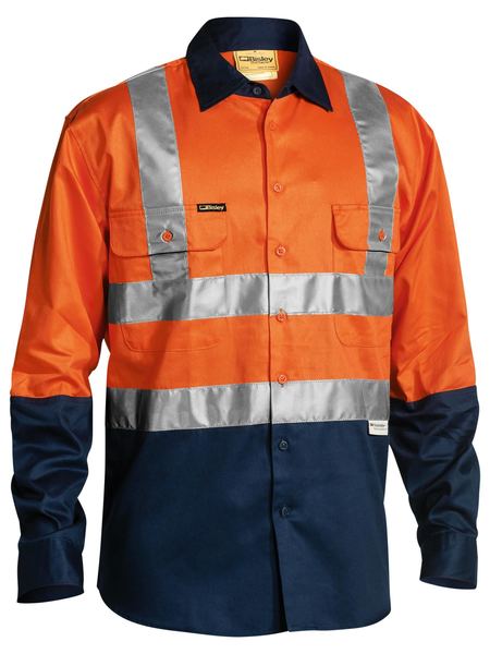 Bisley BS6267T Two Tone Taped Hi-vis Drill L/s Shirt