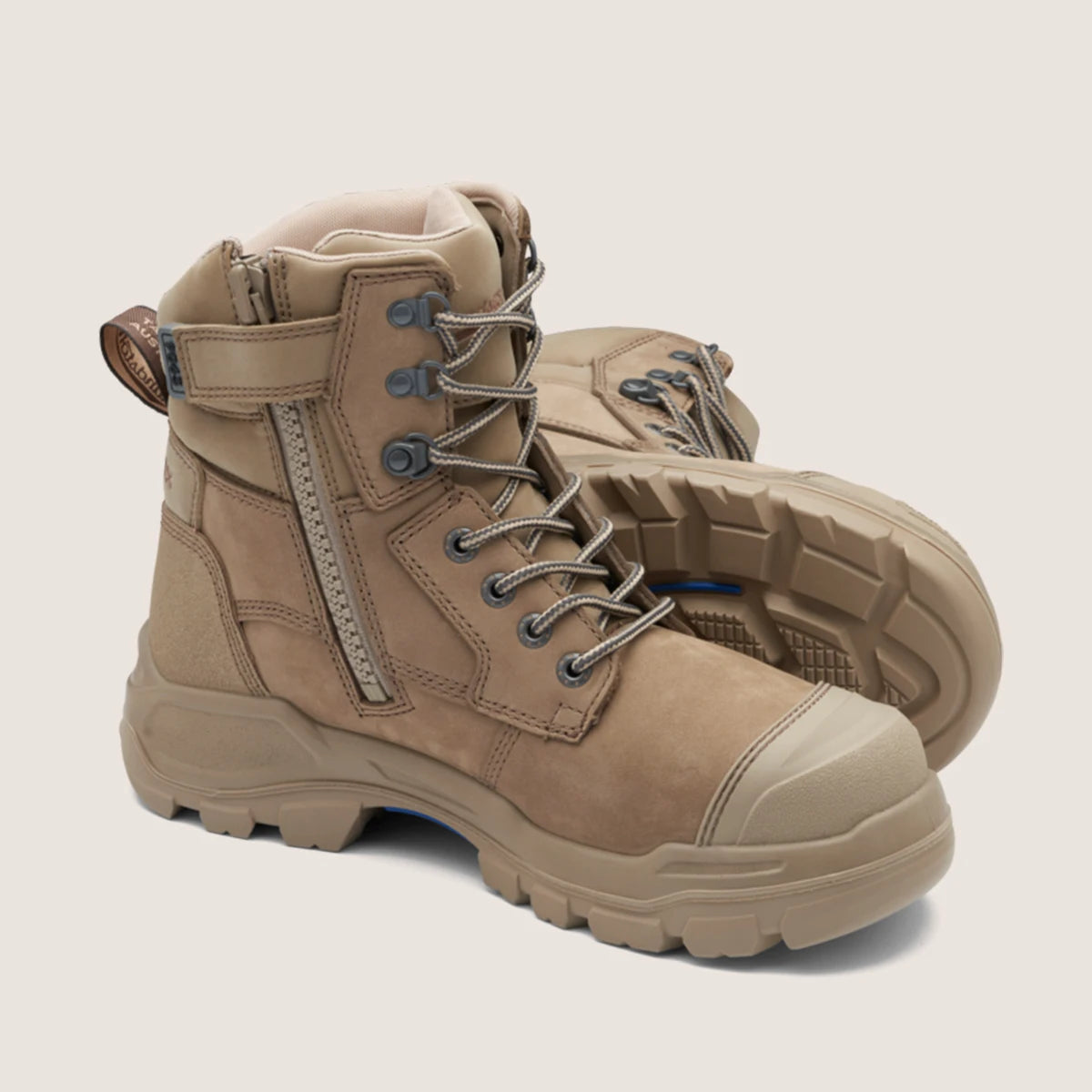 Blundstone 9063 Unisex RotoFlex Safety Boots - Stone Nubuck