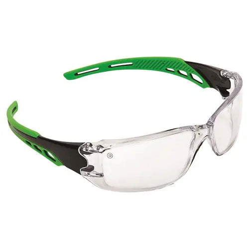 Pro Choice 9180 Cirrus Green Arms Safety Glasses Clear A/F Lens-12 Pairs