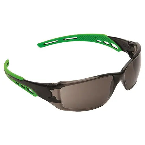 Pro Choice 9182 Cirrus Green Arms Safety Glasses Smoke A/F Lens-12 Pairs